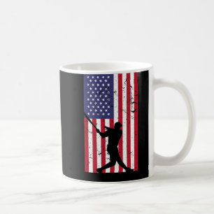 American Flag Baseball  Baseball Gifts for Men Uni Coffee Mug