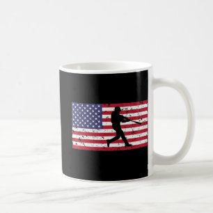 American Flag Baseball Cool Vintage Gift Jersey T Coffee Mug