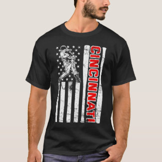 American Flag Baseball Fans T-Shirt