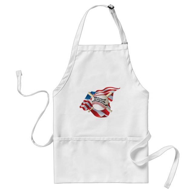 American Flag Baseball Standard Apron (Front)