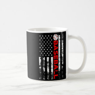 American Flag Baseball Team Baseball Flag For Me T Coffee Mug