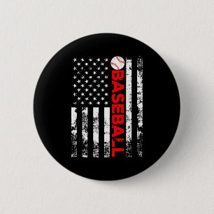 American Flag Baseball Team Gift T Shirt_10 6 Cm Round Badge