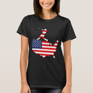American Flag Baseball Team Gift T Shirt_11 T-Shirt