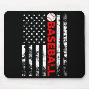 American Flag Baseball Team Gift T Shirt_8  Mouse Pad