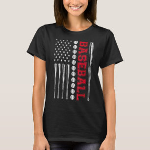 American Flag Baseball Team Men Boys Kids Girls Wo T-Shirt