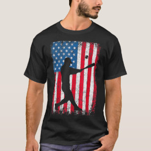 American Flag Baseball Team Men Boys Kids Girls Wo T-Shirt