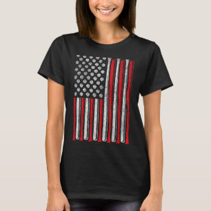American Flag Baseball Team Vintage Funny Boy T Sh T-Shirt
