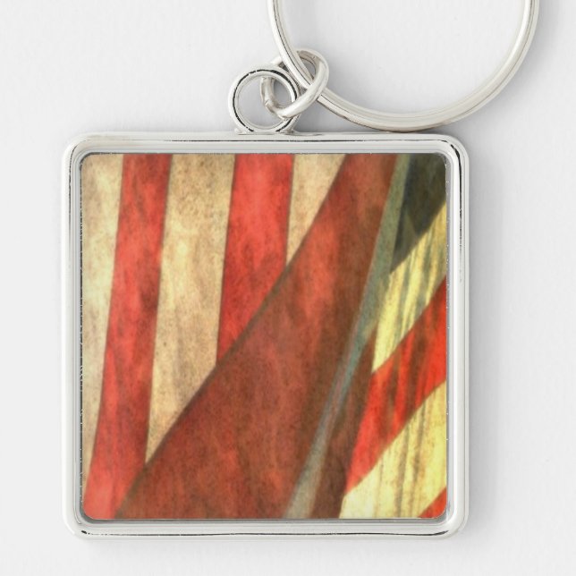 American Flag Basic Keychain (Front)