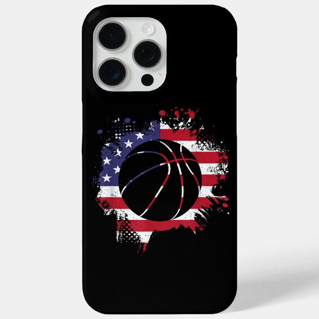American Flag Basketball Player  Case-Mate iPhone Case (Back)