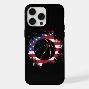 American Flag Basketball Player iPhone 15 Pro Max Case