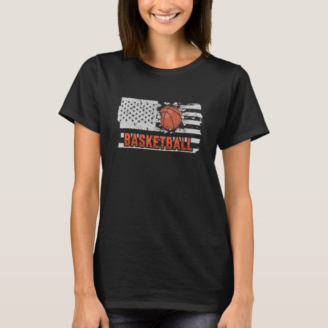 American Flag Basketball T-Shirt (Front)