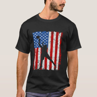 American Flag basketball Team Gifts for Men Boys G T-Shirt