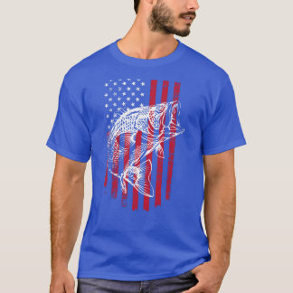 American Flag Bass Fishing Shirt