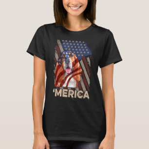 American Flag Basset Hound Patriotic Dog 4th Of Ju T-Shirt