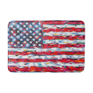 American Flag Bath Mat