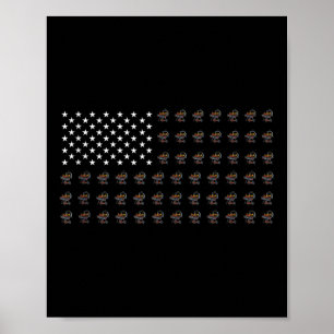 American Flag Bbq Grills Usa Patriotism Patriot Ve Poster