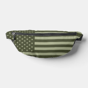 American Flag BDU Green Bum Bags