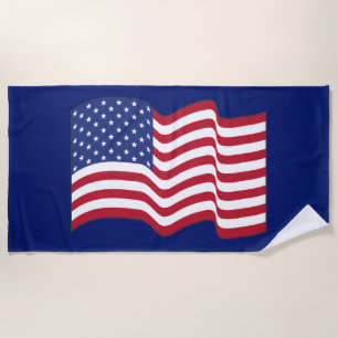 American Flag Beach Towel 