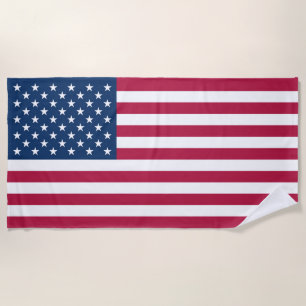 American flag beach towel