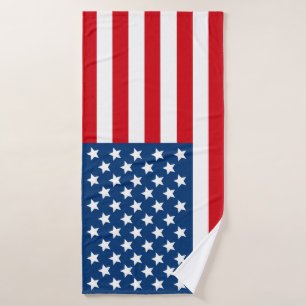 American Flag Beach Towel Patriotic USA