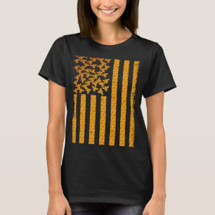 American Flag Beekeeping Honeycomb Beekeeper Apia T-Shirt