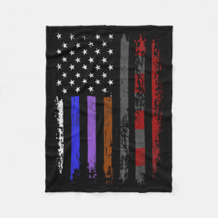 American Flag Belts BJJ Brazilian Jiu Jitsu MMA Fleece Blanket