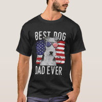 American Flag Best Dog Dad Ever Wire Fox Terrier U