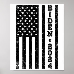 American Flag Biden Election Anti Trump 4th Of Jul Poster