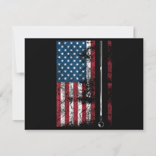 American Flag Billiard Stick Cute Table Game Funny