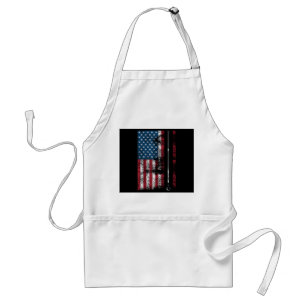 American Flag Billiard Stick Cute Table Game Funny Standard Apron