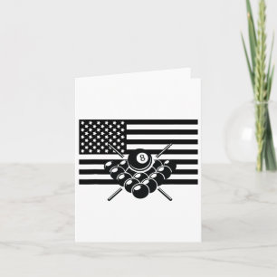 American Flag Billiards Apparel - Billiards Card