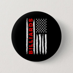 American Flag Billiards Usa Men Women Us Flag  6 Cm Round Badge
