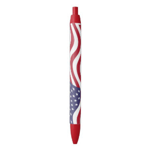 AMERICAN FLAG BLACK INK PEN