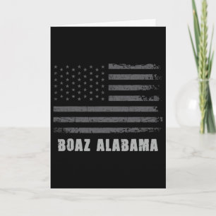 American Flag Boaz, Alama Usa Patriotic Souvenir F Card