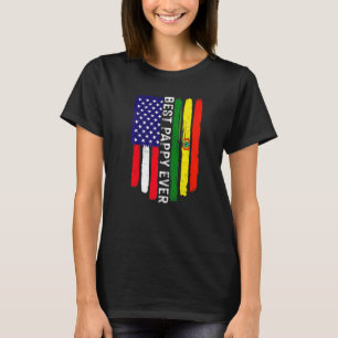 American Flag & Bolivia Flag Best Pappy Ever Famil T-Shirt