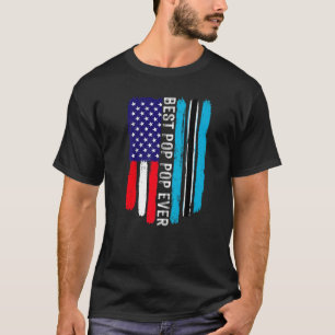 American Flag & Botswana Flag Best Pop Pop Ever Fa T-Shirt