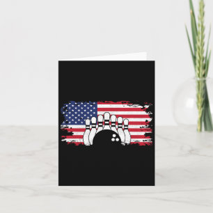 American Flag Bowling Apparel - Bowling 1  Card