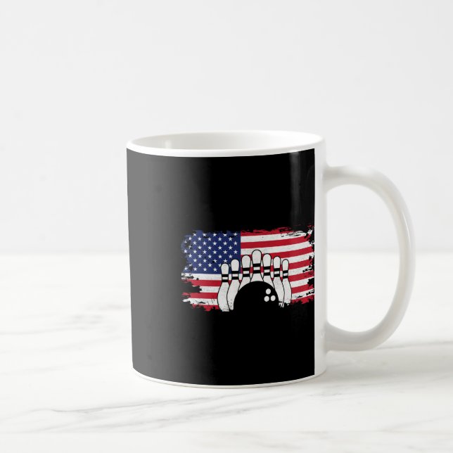 American Flag Bowling Apparel - Bowling 1  Coffee Mug (Right)