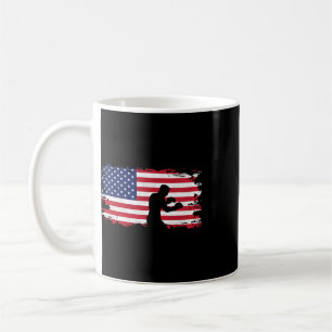 American Flag Boxing Apparel - Boxer Boxing Women  Coffee Mug
