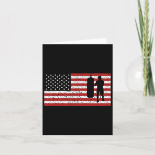 American Flag Boxing Boxing Gift Men Women  Card