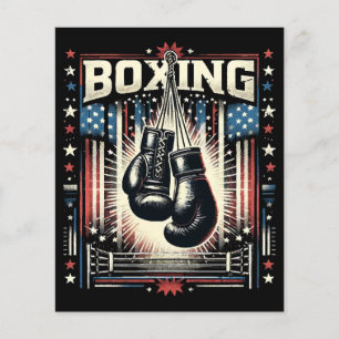 American Flag Boxing Distressed - Boxer Vintage Bo