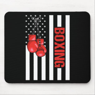 American Flag Boxing Patriotic Boxing 1  Mouse Pad