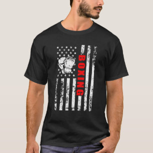 American Flag Boxing Patriotic Boxing T-Shirt
