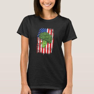 American Flag Broccoli Farmers Love Growing Brocco T-Shirt