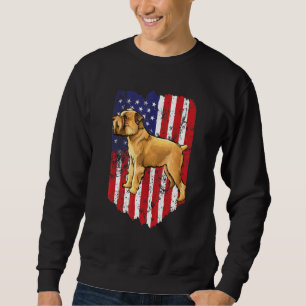 American Flag Brussels Griffon 4th Of July Usa Sweatshirt