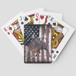 American Flag Bull  Playing Cards
