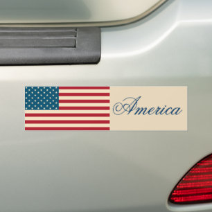 American Flag Bumper Sticker