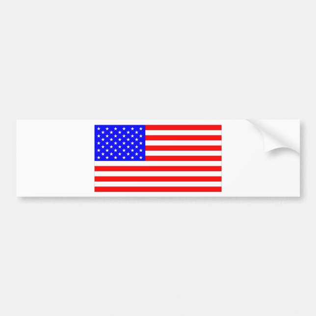 AMERICAN FLAG BUMPER STICKER (Front)