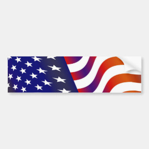 American Flag Bumper Sticker