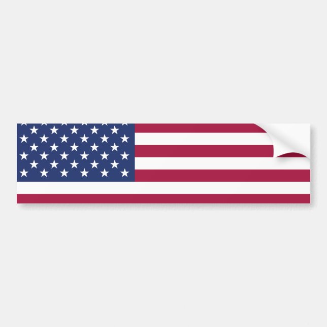 American Flag Bumper Sticker (Front)